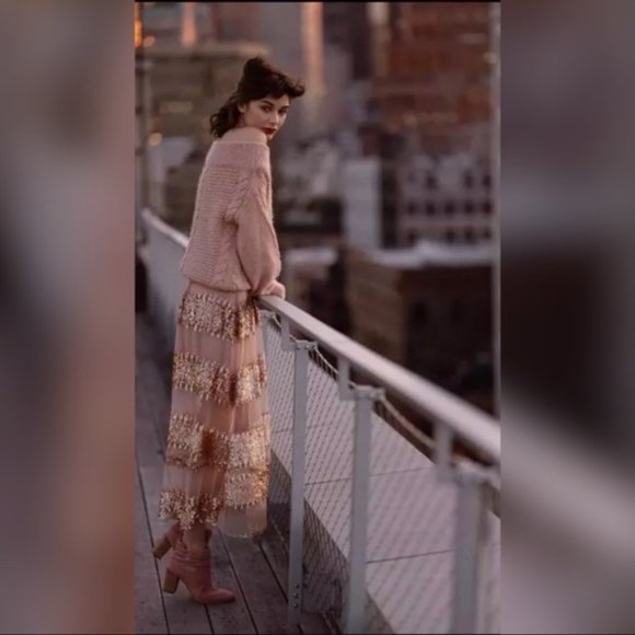 BRAND NEW Anthropologie Sequin Party Maxi Skirt!!! - Picture 8 of 9